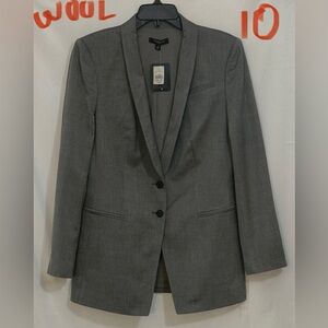 Ann Taylor Wool Charcoal Blazer